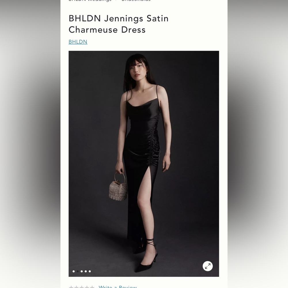BHLDN Jennings Satin
Charmeuse Dress